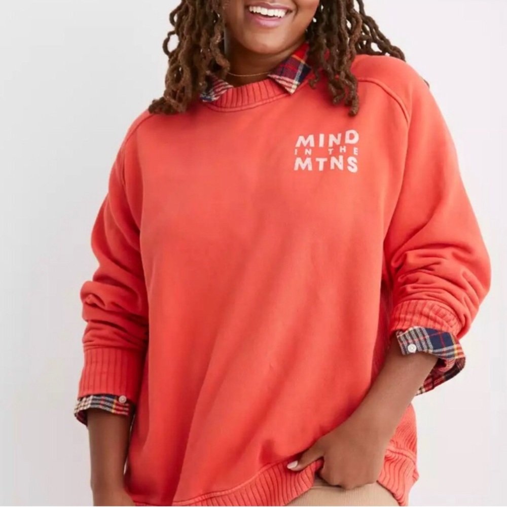 Aerie Mind in the Mtns boxy sweatshirt- M